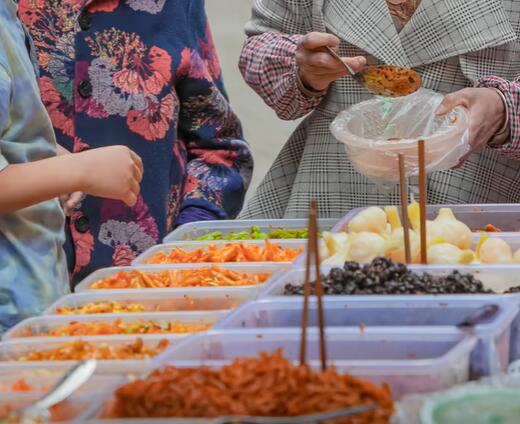 全安镇各种各样的腌菜